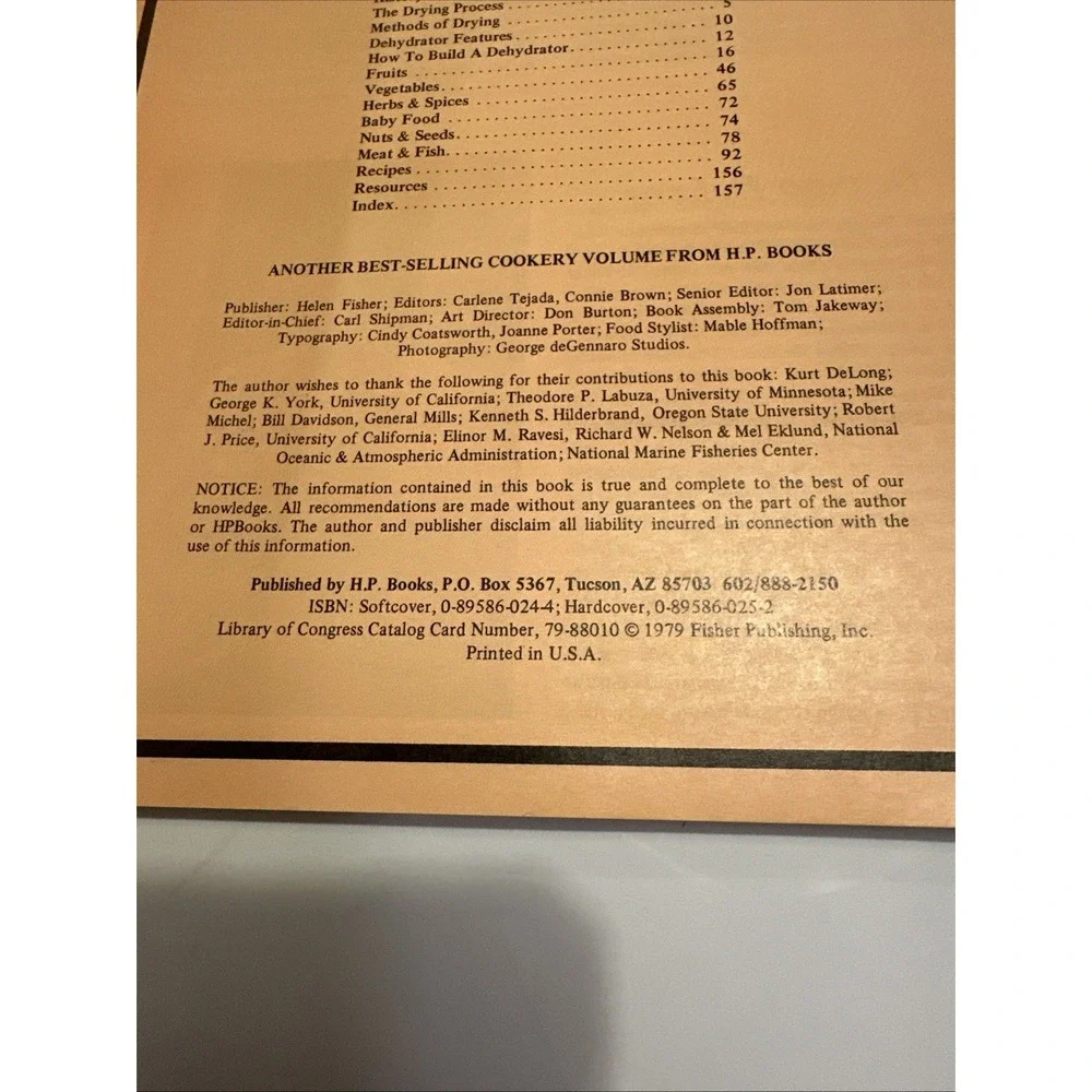 How To Dry Foods by Deanna DeLong (1979 First‎ Edition) Paperback